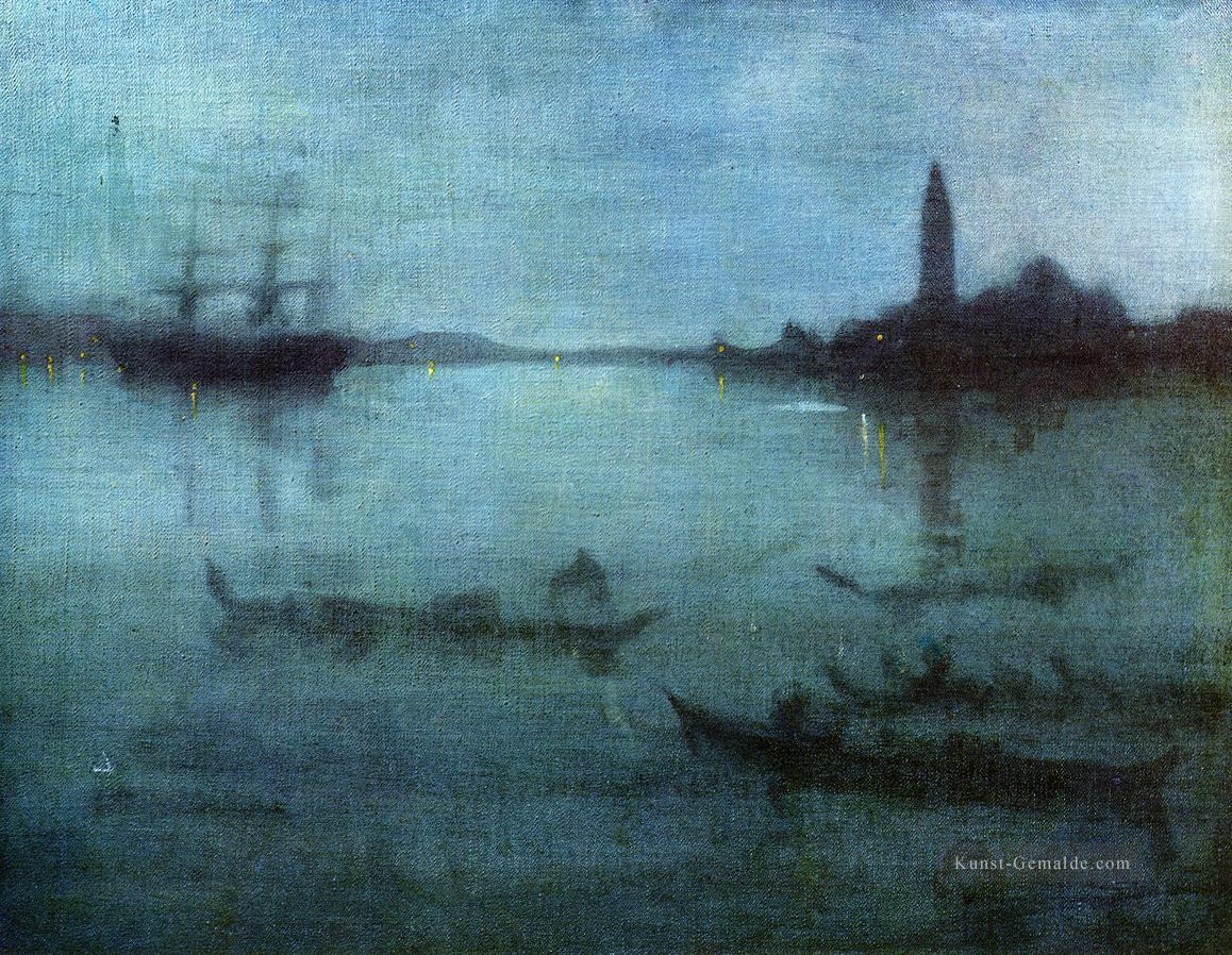 Blau und Silber Nocturne in Blau und Silber die Lagune James Abbott McNeill Whistler Venedig Ölgemälde